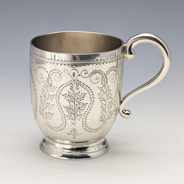 1868 年英國古董純銀馬克杯 135 克 Arthur Sibley
